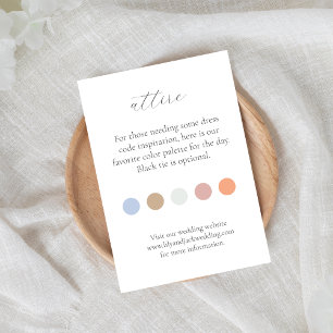 D'accompagnement Carte du boîtier du code vestimentaire du Mariage 