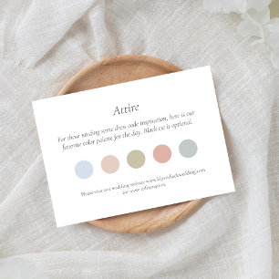D'accompagnement Carte du boîtier du code vestimentaire du Mariage 