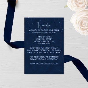 D'accompagnement Carte du boîtier du Mariage de nuit étoilé