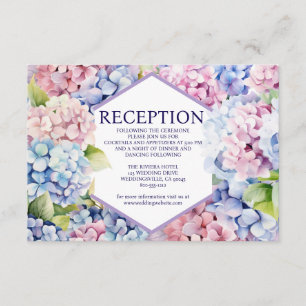 D'accompagnement Carte du compartiment de réception Hydrangea