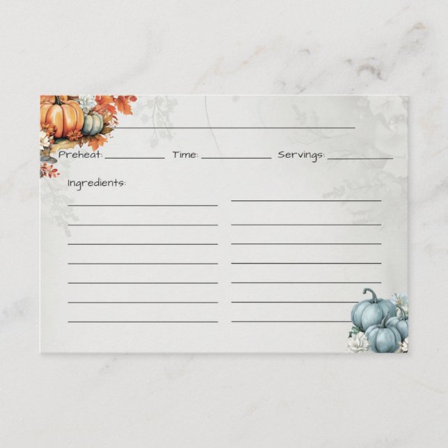 D'accompagnement Carte Gourdegous Basic Recette (Devant)