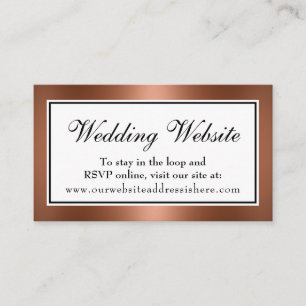 D'accompagnement Carte insert pour site de mariage en imitation cui