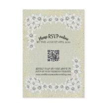 Carte Mariage à fleurs dorées personnalisée