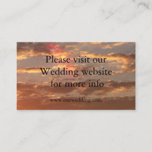 D'accompagnement Carte mariage Mariage Sunset