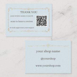D'accompagnement Carte QR de remerciement pour petite entreprise en