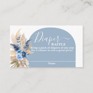 D'accompagnement Carte Raffin Blue Pampas Grass Boy Diaper