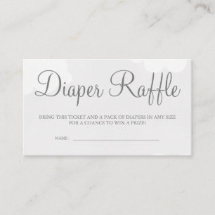 D'accompagnement Carte Raffle Sky Starry Light Grey Tickets