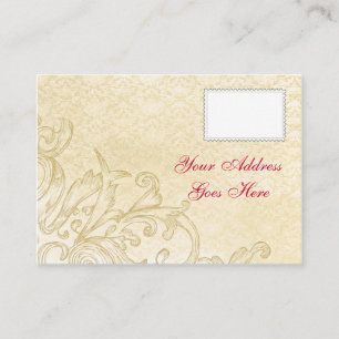D'accompagnement Carte RSVP vintage