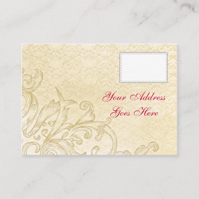 D'accompagnement Carte RSVP vintage (Devant)