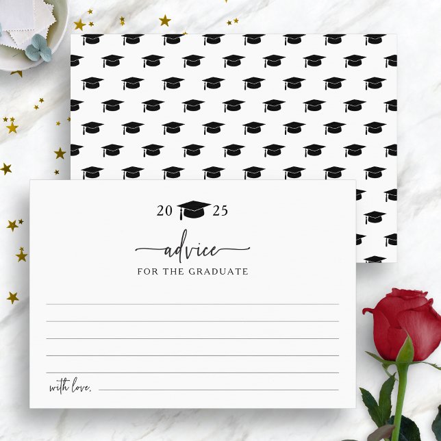 D'accompagnement Carte simple de conseils aux diplômés (Simple Graduate Advice Card by Painted Paperie
)