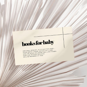 D'accompagnement Carte simple et élégante de demande de carnet de b