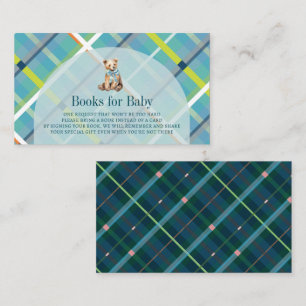 D'accompagnement Carte Turquoise Teddy Bear Boy Baby Demande de rés