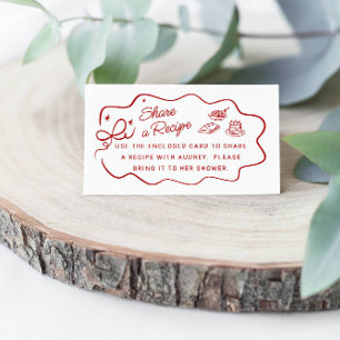 D'accompagnement C'est l'amour, carte de recette Red Doodle