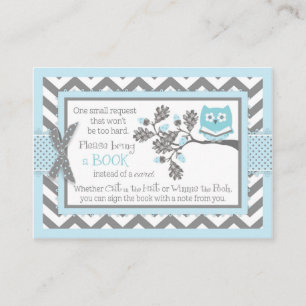 D'accompagnement Chevron Blue Owl Lire Une Carte De Livre