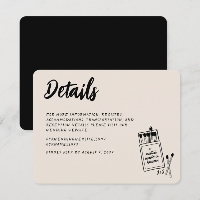 D'accompagnement Correspondance faite dans le ciel Carte de boîtier (Devant / Derrière)