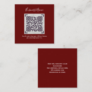 D'accompagnement Créer son propre Carte de visite de code QR - Beau