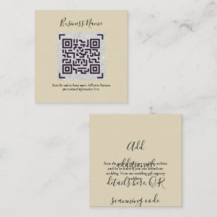 D'accompagnement Créer son propre Carte de visite de code QR - Beau