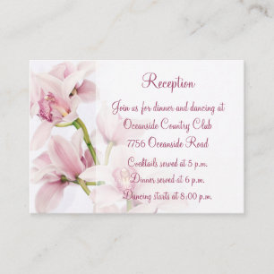 D'accompagnement Cymbidium Orchid Mariage Réception Insertion Carte