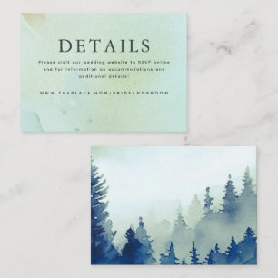 D'accompagnement Détails du mariage Carte de petit boîtier