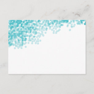 D'accompagnement Douche légère turquoise   Carte d'insertion vide