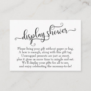 D'accompagnement Elaborer Script Display Baby shower carte cadeau