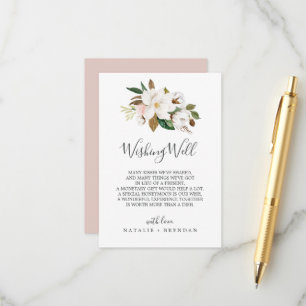 D'accompagnement Élégant Magnolia Carte de bien-être du Mariage b