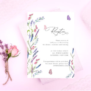 D'accompagnement Élégante carte de boîtier floral Fleur sauvage
