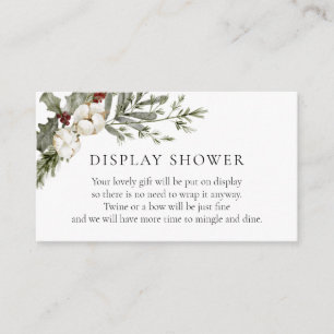 D'accompagnement Élégante carte de boîtier floral hivernal