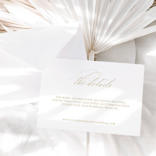 D'accompagnement Élégante carte de boîtier pour Mariage blanc Détai