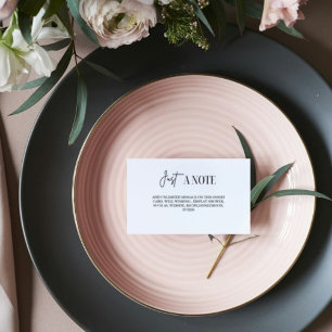 D'accompagnement Elégante Fête des mariées minimaliste Carte d'affi