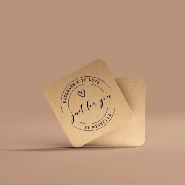 D'accompagnement fait à la main avec script d'amour carte de remerc (Créateur téléchargé)