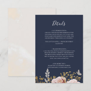 D'accompagnement Floral flush moderne Carte de boîtier pour détai