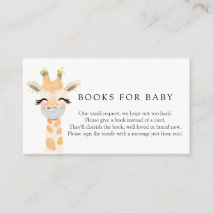 D'accompagnement Giraffe avec des livres en Masque pour la carte de