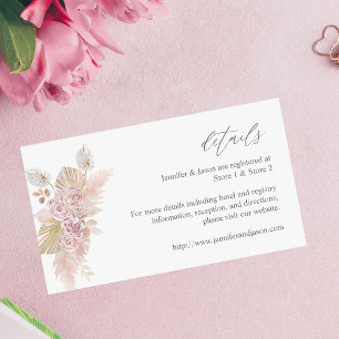 D'accompagnement H Boho rose Floral SM Carte de boîtier 2