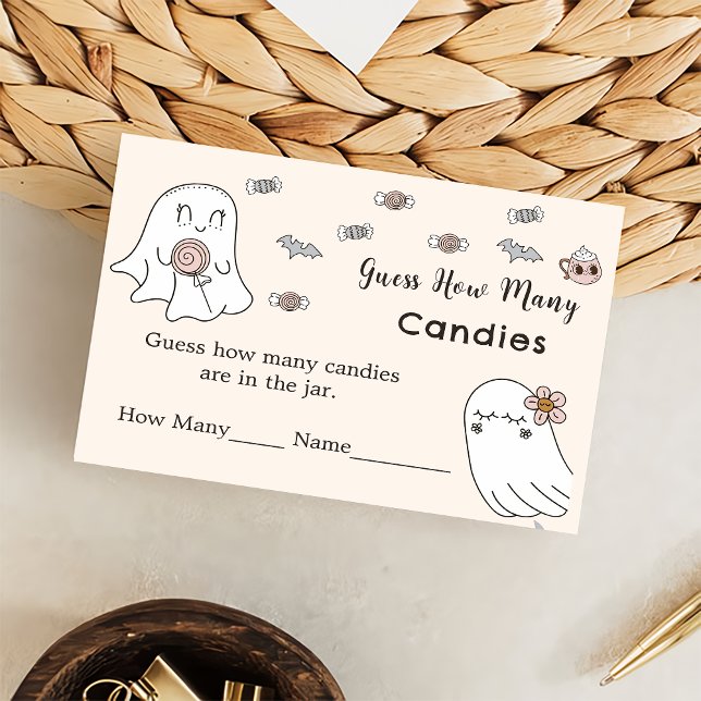 D'accompagnement Halloween Devinez Combien De Carte De Boîtier De J (Créateur téléchargé)