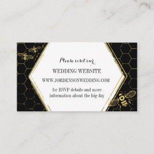 D'accompagnement Honey Bee Black Gold Carte de site Web personnalis