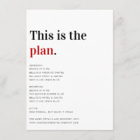 Il s'agit de la carte Détails du Mariage du plan