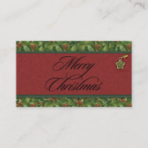 Joyeux Noël Carte de Holly