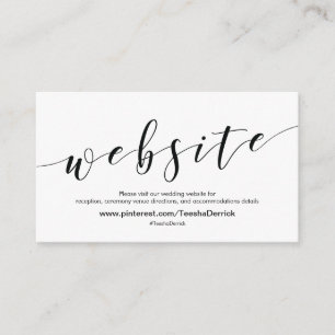D'accompagnement Le beau site Web de mariage détaille la carte de