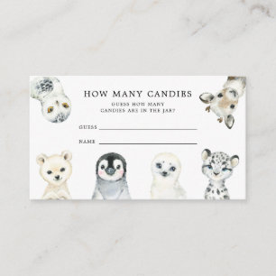 D'accompagnement Little Arctic Devinez combien de bonbons carte