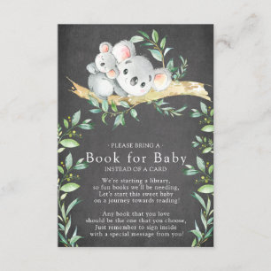 D'accompagnement Livre de Baby shower de l'ours Koala pour la carte