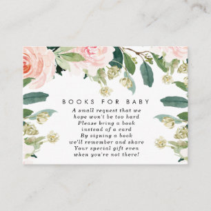 D'accompagnement Livres à fleurs roses pour la carte de demande de