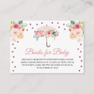 D'accompagnement Livres à parapluies roses pour la carte de boîtier