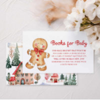 Livres de Noël rouges pour carte de boîtier bébé
