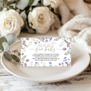 D'accompagnement Livres Fleur Sauvage pour Carte de Bébé