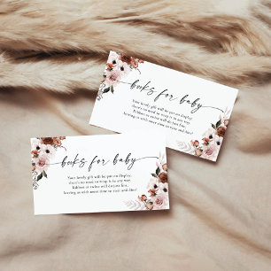 D'accompagnement Livres Floraux de soie pour la carte de boîtier bé