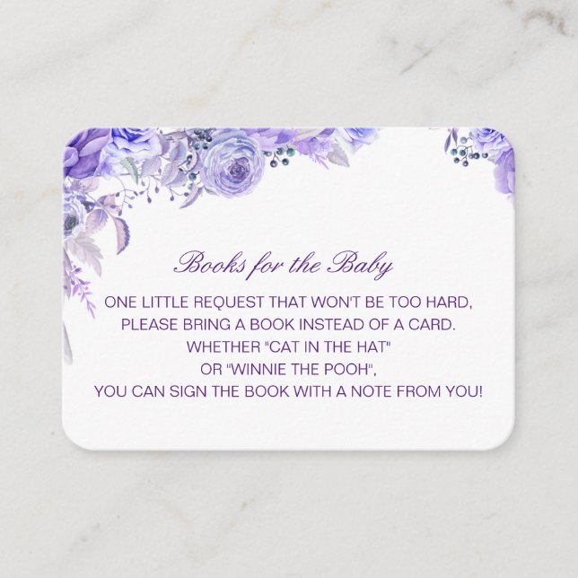 D'accompagnement Livres modifiables pour la carte d'insertion bébé (Devant)