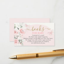 Livres Papillon Rose pour Carte de Bébé Fille