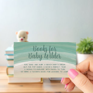 D'accompagnement Livres pour Baby shower bébé carte de boîtier