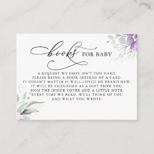 D'accompagnement Livres Pour Baby Silver Greenery Demande Carte